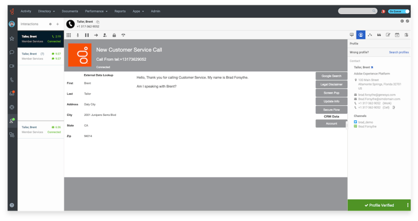 genesys contact center software