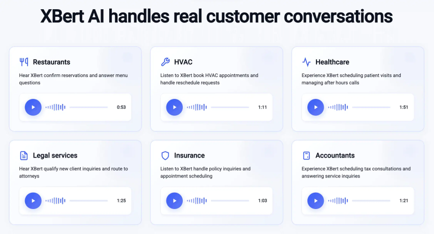 XBert AI handles real customer conversations