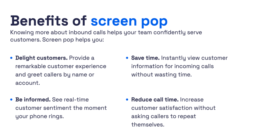 Benefits of screen pop