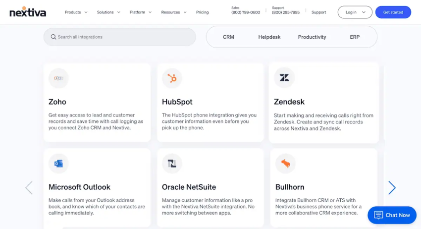 Nextiva integrations
