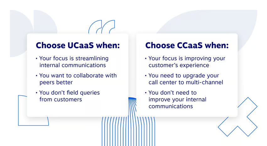 UCaaS vs. CCaaS