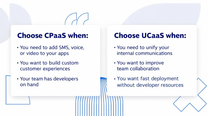 Choosing CPaaS vs UCaaS