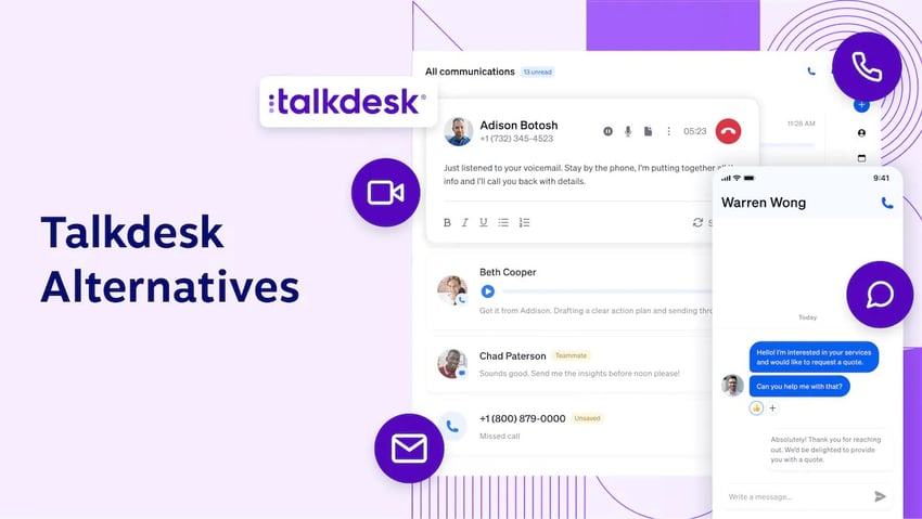 Top 6 Talkdesk Alternatives for Contact Centers