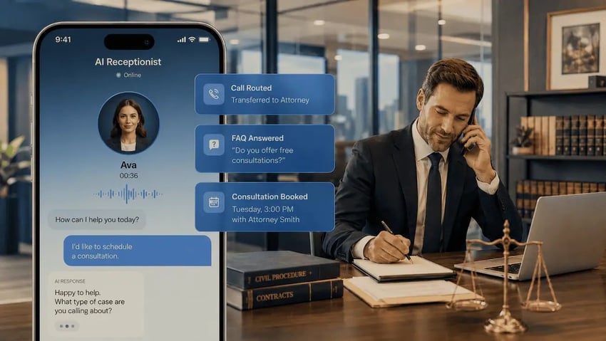AI Receptionist for Law Firms: Ethics, Security, and Intake