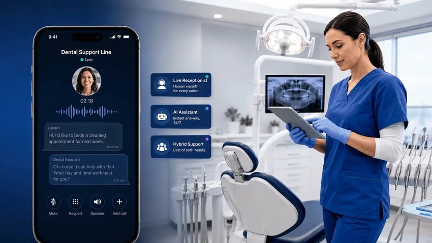 Dental Answering Service: Live, AI, or Hybrid?