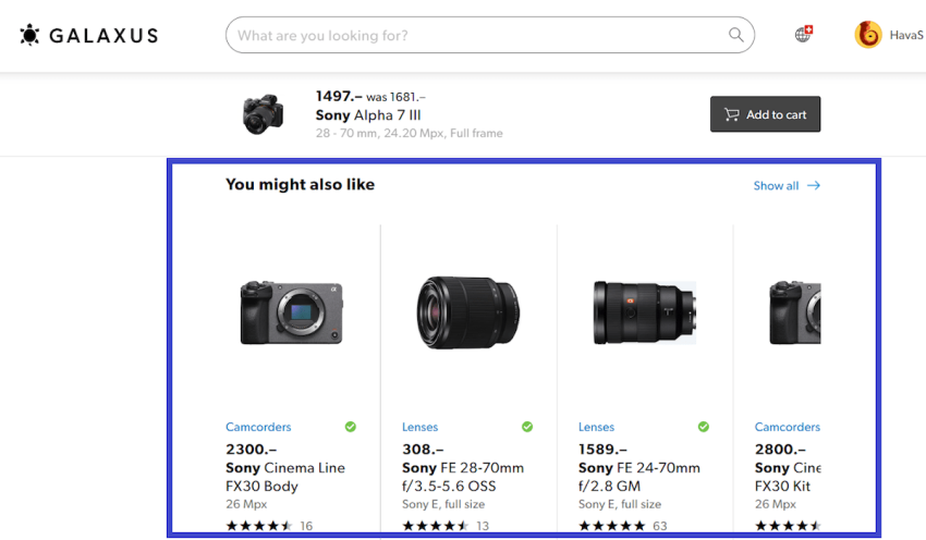 Galaxus-example-of-cross-selling