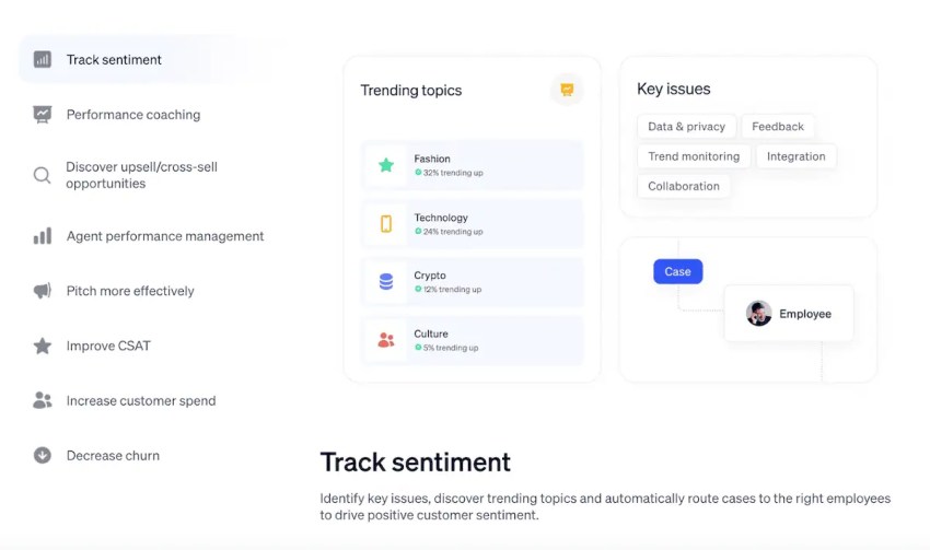Track sentiment
