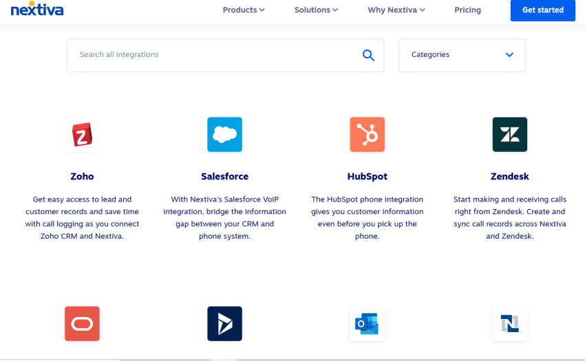 Nextiva-integrations