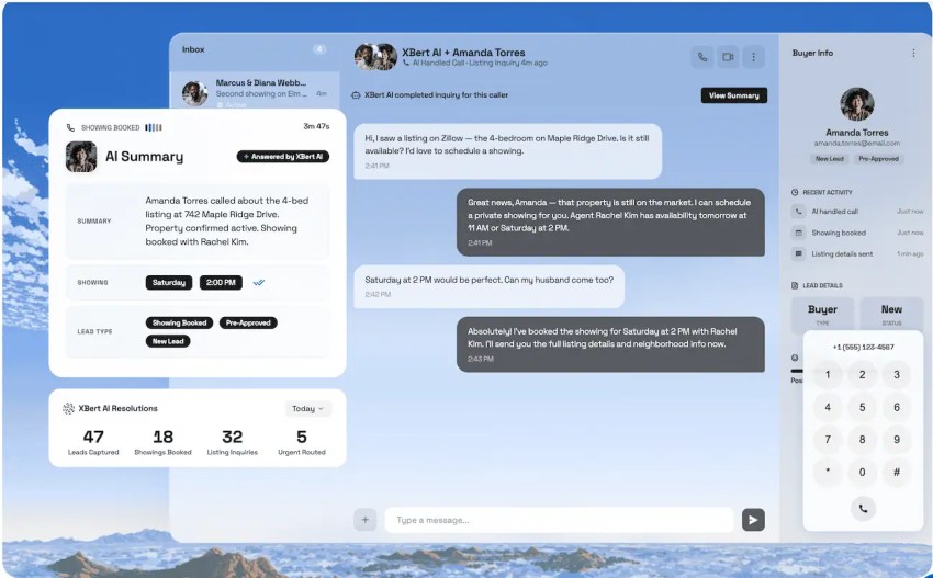 Nextiva XBert for real estate agencies