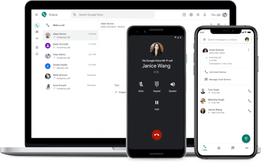 Google voice product shot