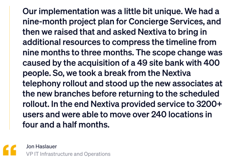 Quote / testimonial from Jon Haslauer, VP IT Infrastructure and Operations, Simmons Bank