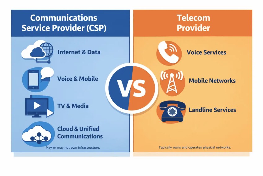 Communications Service Provider vs. Telecom Provider