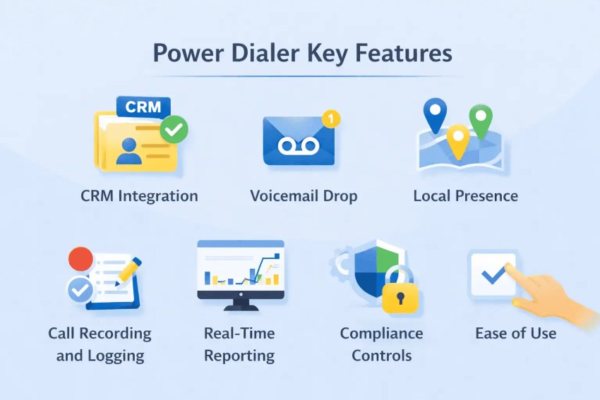 Power Dialer Key Features