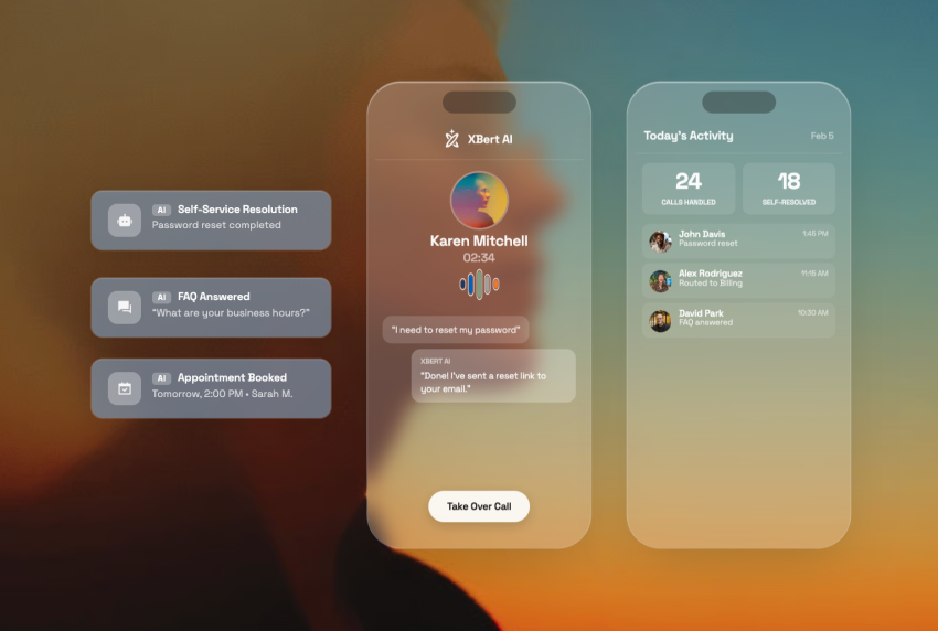 XBert AI call response options