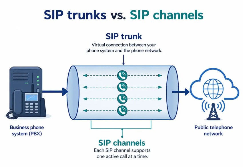 SIP trunks vs. SIP channels