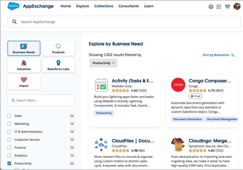 Salesforce builds apps and other solutions that anyone can use, and are available (some for free, some at a cost) for installation on AppExchange.