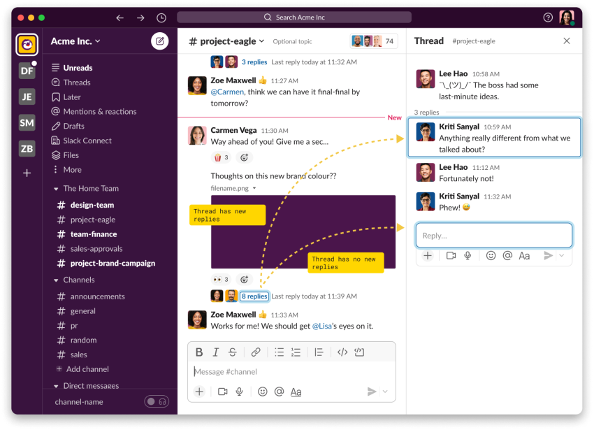 Slack - channel-based team messaging
