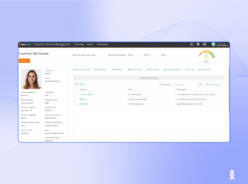 A screenshot shows BMC Helix