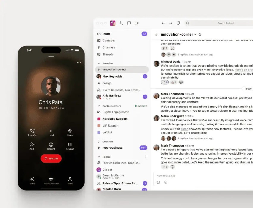 Dialpad for sales teams and support teams