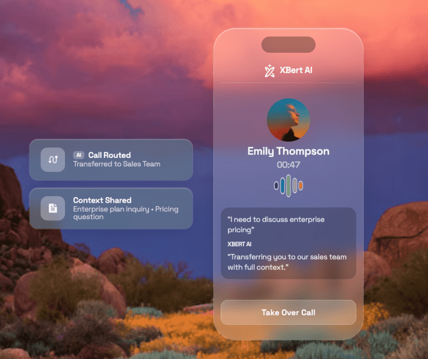 XBert multi-location and multi-department call routing