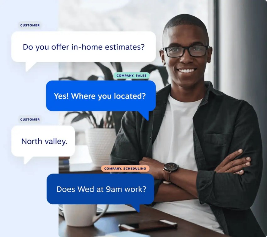 Nextiva Message Pro text thread