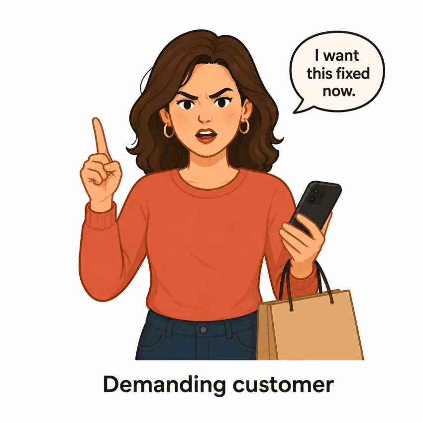 Demanding customer