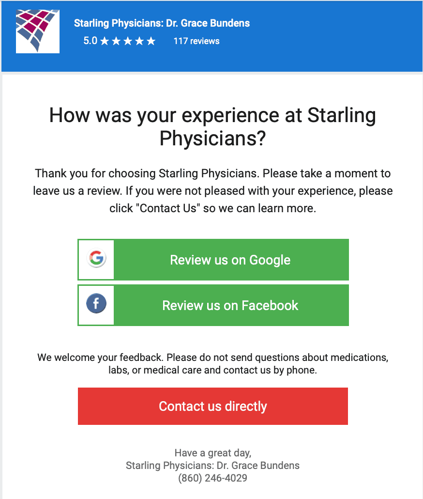 Patient feedback