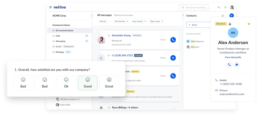Streamline your customer service agent experience with one communications platform to help customers. 