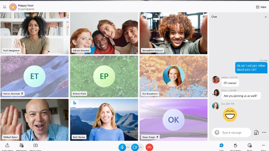 Skype app