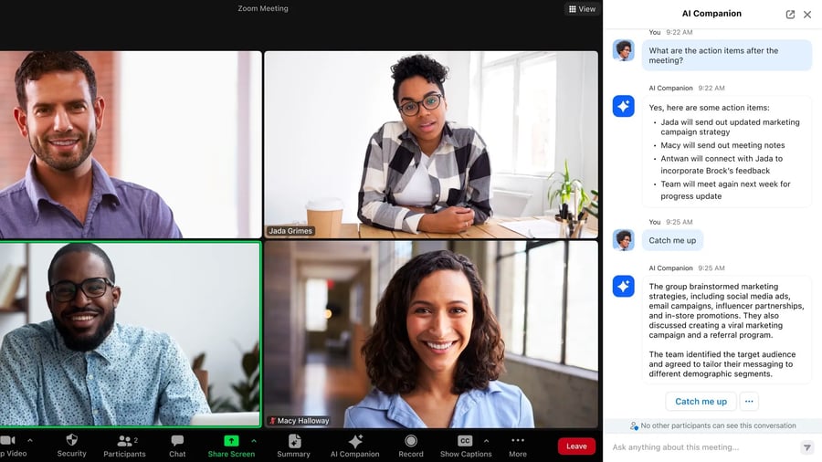 A product shot from Zoom