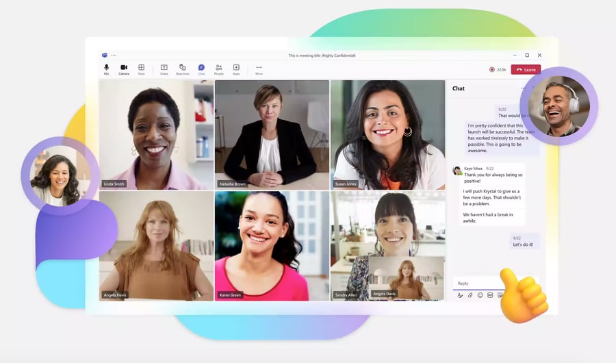 A product shot from Microsoft Teams