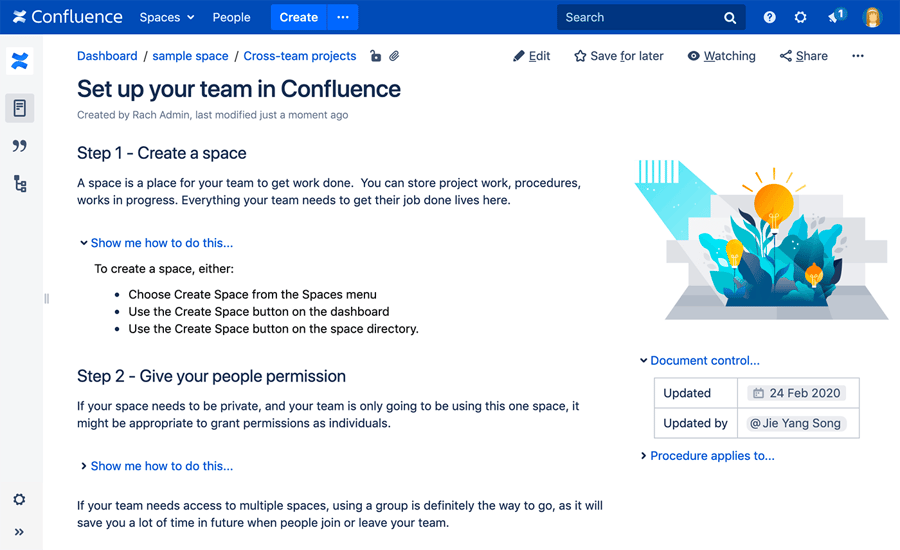 Example of a knowledge-base tool
