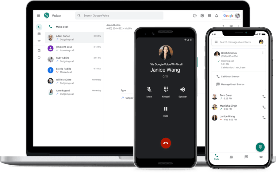 Google voice product shot