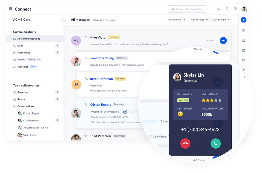 Nextiva Call Pop