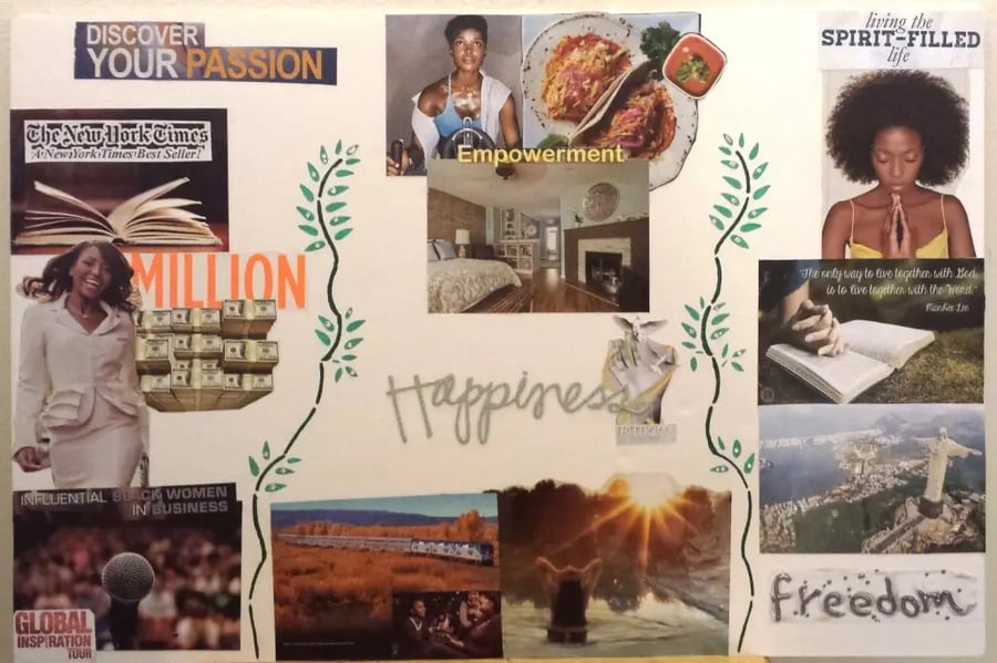 Vision board example