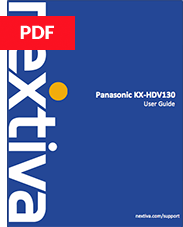 Panasonic KX-HDV130 User Guide