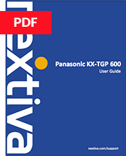 Panasonic KX-TGP 600 User Guide
