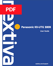 Panasonic KX-UTG 300B User Guide