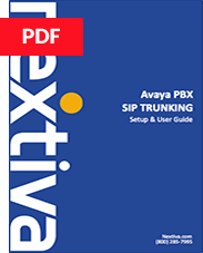 Avaya PBX SIP Trunking Setup Guide