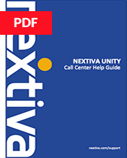 Nextiva Unity User Guide - Call Center