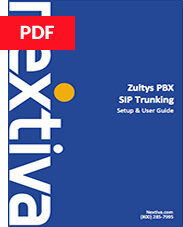 Zultys PBX SIP Trunking Setup Guide