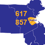 Area Codes 617 and 857