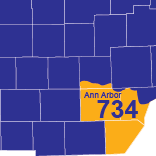 Area Code 734