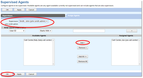 Nextiva Assign Agents to a Supervisor