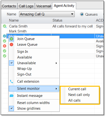 Silent Monitoring from Nextiva Unity Supervisor | Nextiva Support
